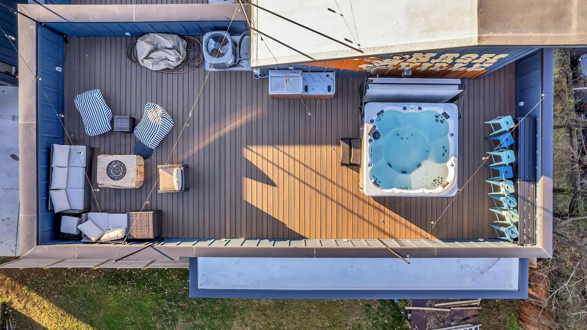 Rooftop Deck Hot Tub Game Room Downtown Nashville Stati Uniti