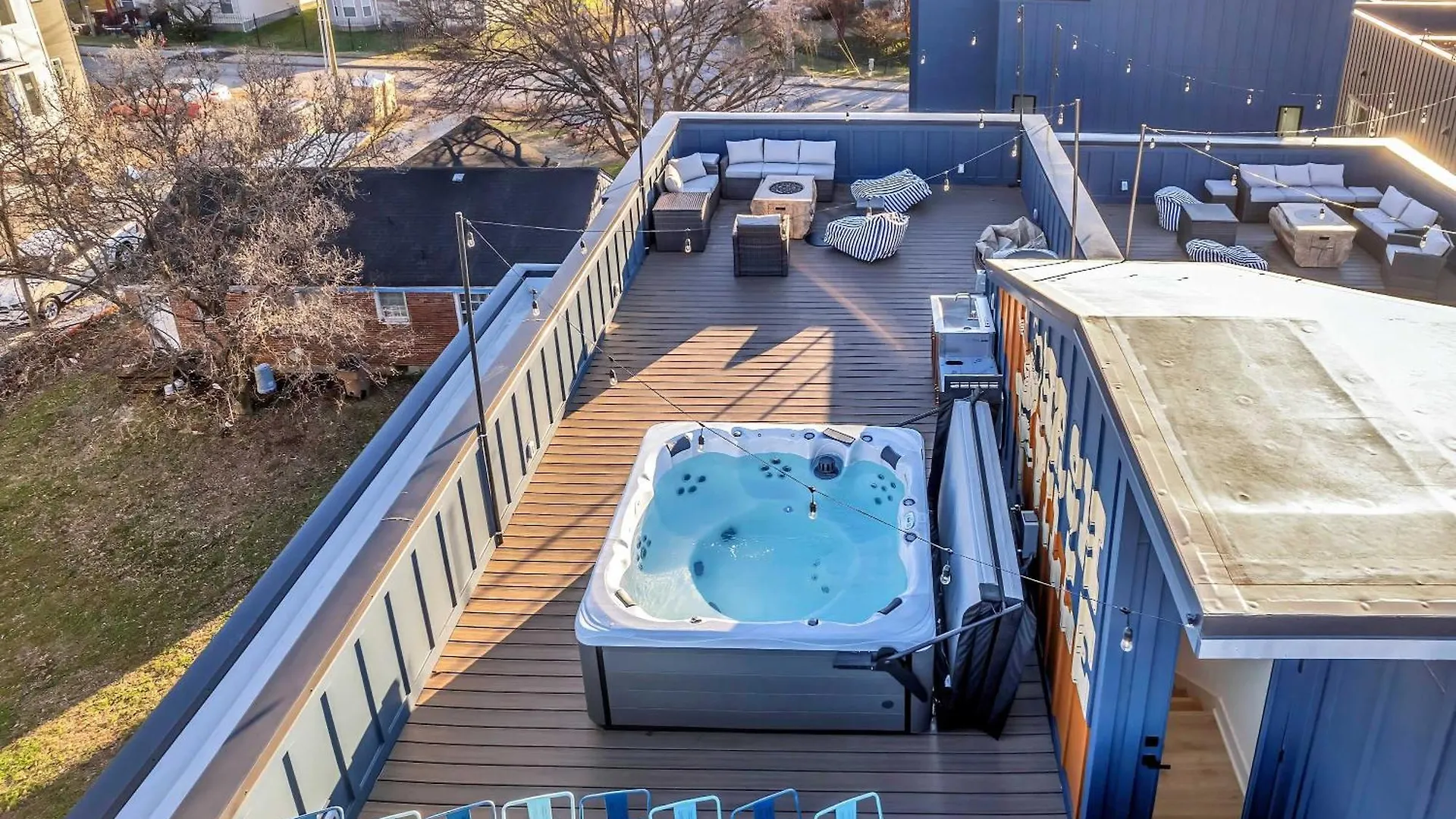 Rooftop Deck Hot Tub Game Room Downtown 纳什维尔